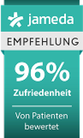 Auszeichnung von Jameda 96 Prozent Patientenzufriedenheit